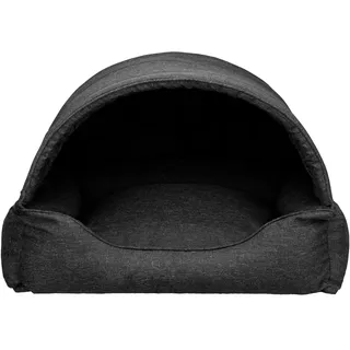 Bjird Hundebett & Hundehütte in einem - Hundehaus mit Dach für kleine und mittelgroße Hunde - Hundehöhle - Hundebox - Hundesofa - Bezug abnehmbar & waschbar - stabiles Hundekorb - 82x58 cm