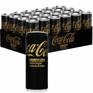 Coca Cola Zero Sugar Zero Koffein Erfrischungsgetränk 24 x 330 ml