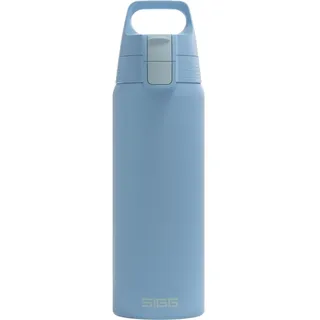Sigg - Edelstahl Trinkflasche - Shield ONE Water Blue - Für Kohlensäurehaltige Getränke Geeignet - Auslaufsicher - Federleicht - BPA-frei - Outdoor & Fitness - Blau - 1L