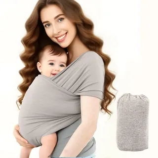 Elastisches Wickeltuch für Neugeborene, vielseitige Stillstütze, Tragetuch Baby Neugeboren