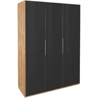 Level 150 x 216 x 58 cm Plankeneiche Nachbildung/Grauglas