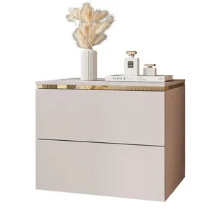 lookway Nachtschrank Aurora II 50 x 40 x 37 cm Beige