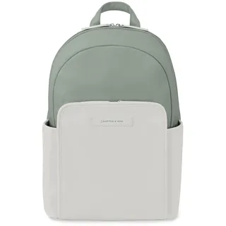 Kapten & Son Rucksack Aalborg Muted Sage 12 L | Rucksack Damen & Herren Mint | Handgepäcksrucksack mit 12" Laptopfach | Backpack ideal für Uni, Arbeit, Reisen