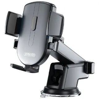 Joyroom KFZ Autohalterung mit versellbarem Arm Handy-Halterung kompatibel mit Armaturenbrett schwarz