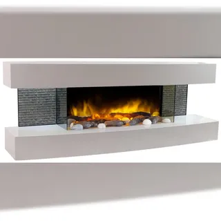 Chemin'Arte Wandkamin Lounge Weiß