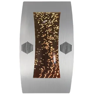 Xlmoebel Zimmerbrunnen Neu Gestaltete LED Wasserwand mit Wasserfallbilderrahmen in 50x80, Hergestellt in Europa weiß