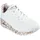 Damen white durabuck/rose gold print trim 38