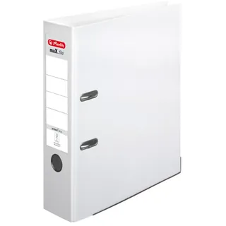 maX.file protect plus Ordner weiß Kunststoff 8,0 cm DIN A4