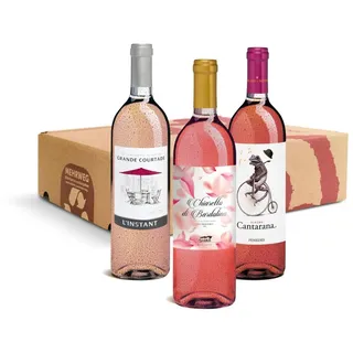 Natürlich Rosé Rosarote Genussmomente  –  wenn Rosé ernst macht, Bio Probierpakete