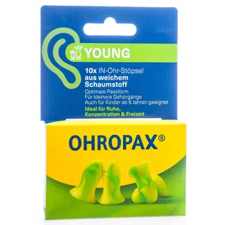 Ohrstöpsel für kleinere Ohren – Ohropax Mini Soft (10 Stück) – Gehörschutzstöpsel für Kinder – weicher Schaumstoff