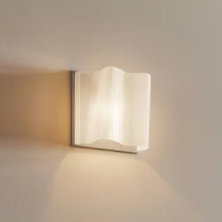 Artemide Design Wandlampe Logico Micro, dimmbar, weiß / opal, für Wohn- / Esszimmer, Glas, Design, Wandleuchte, Wandlampe Innen - 10.3 cm - 18.9 cm - 18.9 cm