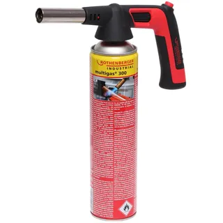 Rothenberger RS 300 Brenner Set mit Multigas Kartusche 338g und Piezo Zündung