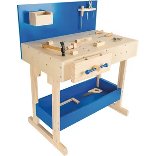 Small Foot Company Kinderwerkbank in Blau und Natur (10839)