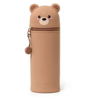 Legami Kawaii Federmäppchen 2 in 1 aus weichem Silikon, Teddy Bear