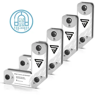 STAHLWERK 4er Set Magnet 11,3kg 25lbs Schweißmagnet Magnetwinkel