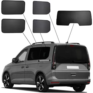 SunClip Sicht- & Sonnenschutz kompatibel mit Volkswagen Caddy V MPV 5-türer 2020- & Ford Tourneo Connect 5-türer 2022-