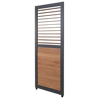 Mendler Lamellenwand für Pergola HWC-P65 220 x 0,68 m Grau