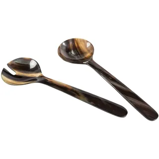 Holz-Leute Salatbesteck Horn Adele