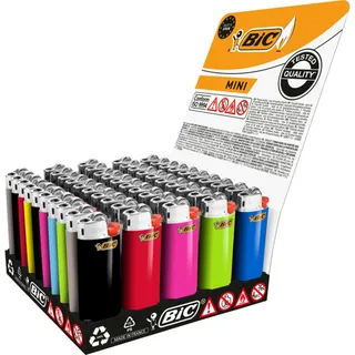 BIC Mini Feuerzeuge - Tray mit 50 Stück