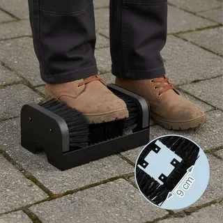 Schuhabstreifer mit Rundumbürsten