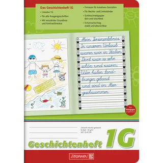 Brunnen Geschichtenheft A5 Lineatur 1G 16 Blatt