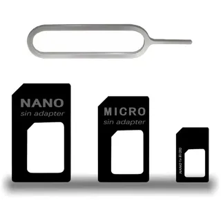 CCLKHY 3 in 1 Nano SIM Karten Adapte, Nano-SIM Adapter Set, SIM-Karten-Adapter mit SIM-Auswurfstift, kompatibel mit Smartphone