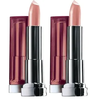 Maybelline New York Pflegender Lippenstift mit cremiger Textur und schimmerndem Finish, Color Sensational, Nr. 642 Latte Beige, 1 x 4,4 g (Packung mit 2)