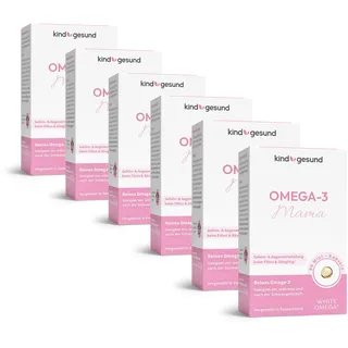 Omega-3 für die Schwangerschaft - WHITE OMEGA® Mama 6 Monate