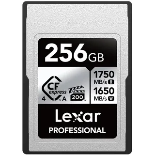 Lexar Professional CFexpress 4.0 Typ A Karte 256GB, CFe Karte bis zu 1750MB/s Lesen, VPG200, 8K Video CF Card, Speicherkarte kompatibel mit Sony Alpha Sony FX Kameras