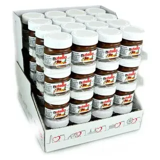 nutella Schokocreme Nussnougatcreme, je 25g (1,6kg), 64 Minigläser