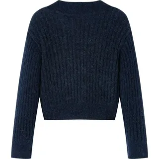 vidaXL Kinder-Strickjacke Marineblau 128