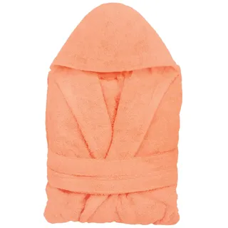 Kasanova 1 Frottee-Bademantel Größe S/M-orange, Baumwolle Polyester