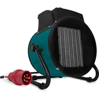VONROC Elektrischer Heizlüfter - Heizung für Garage, Werkstatt - 3300W/5000W – 400V Dreiphasenstrom - Thermostat - für Räum...