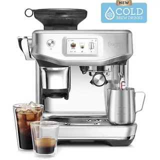 Sage the Barista Touch Impress Cold Brew Gebürtetes Edelstahlgrau