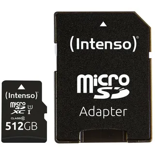 Intenso Performance R90 microSDXC 512GB Kit, UHS-I U1, Class 10 (3424493)