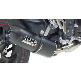 GPR EXHAUST SYSTEMS Furore Evo4 Low Triumph Tiger Sport 1050 16-19 Euro 4 Homologierter Slip On Schalldämpfer - Matt Black / Black - Homologated