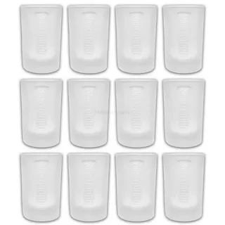 CHG Gläser-Set Jägermeister Shotglas Gläser-Set - 12x Shotgläser Milchglas weiss