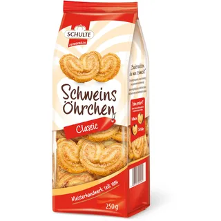Conrad Schulte GmbH & Co.KG Schulte Schweinsöhrchen feines knuspriges Blätterteiggebäck 250g