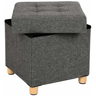 Songmics Sitzhocker mit Stauraum 38 x 40 x 38 cm Grau