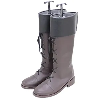 Generisch Frauen Anime Cosplay Stiefel Für Rimuru Tempest Fancy Bühne Performance Requisiten Schuhe Custom Made Halloween Christma Comic Con (Braun,42) - 42 EU