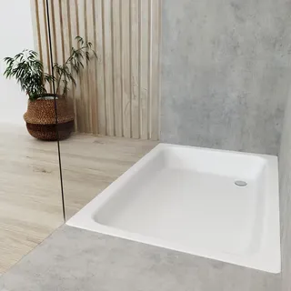 Kaldewei Sanidusch Rechteck-Duschwanne 75 x 90 cm Stahl-Emaille Weiß (331600010001)