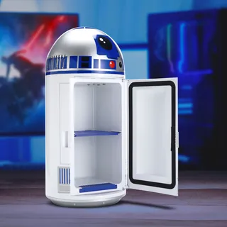 Ukonic Star Wars R2D2 Mini-Kühlschrank 4,5 l 45,72 cm hoch Blau/Silber