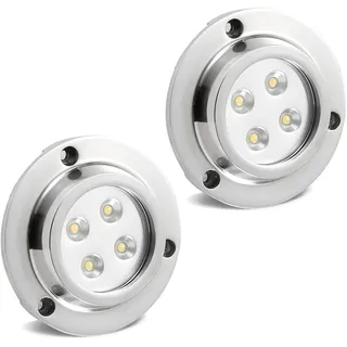 CHNXU 2er set Unterwasserbeleuchtung RGB Farbwechsel mit Fernbedienung und 12V Netzteil, IP68 Pool Licht 250LM 4W - 12W LED Teichbeleuchtung Unterwasserstrahler für Boote Aquarium Brunnen Teich