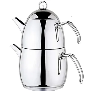 Schillerbach Penguen Teekanne Koch set mini Edelstahlgriff 18/10 Türkisch Tee