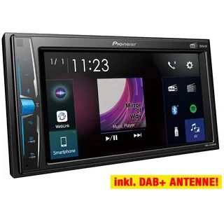 PIONEER 2-DIN DMH-A3300DAB Auto Radioset für NISSAN Micra K12 - 2003-2010