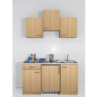 Modus Küchen Nano Buche 150 cm inkl. Einbaugeräte
