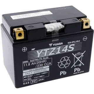 Yuasa YTZ14S Motorradbatterie kompatibel für Yamaha XJR 1300 2007-2010