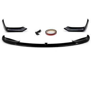 DM Autoteile 916030 Sport Front Spoiler Lippe schwarz glänzend kompatibel für BMW 3er F30 F31 M3 Zubehör Stoßstange oder Hausmarke 1680+1635