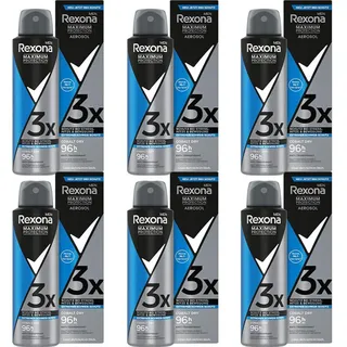 6x Rexona Men Maximum Protection Deo Spray Cobalt Dry, 96h Schutz Deospray