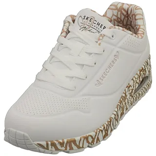 Damen white durabuck/rose gold print trim 37,5